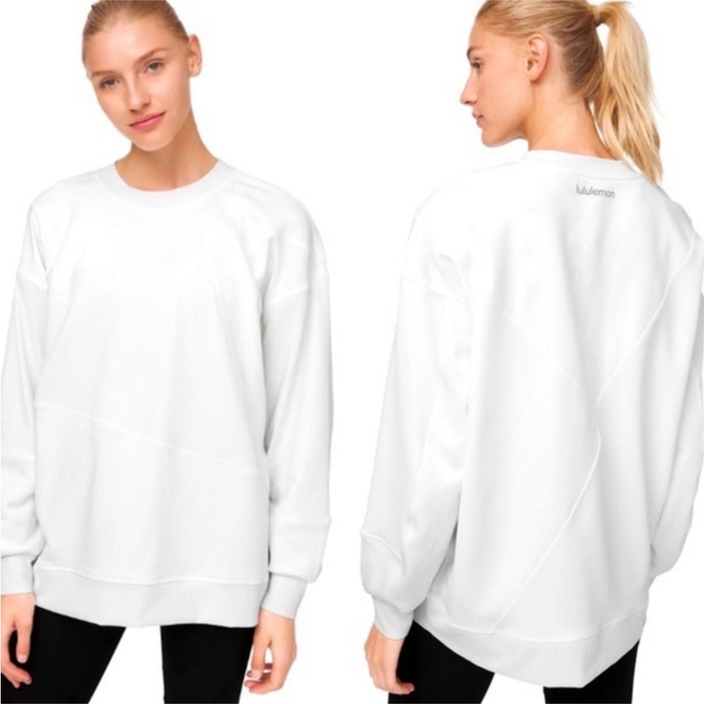 Lululemon Perfectly Oversized Patchwork Crew Swea… - image 2